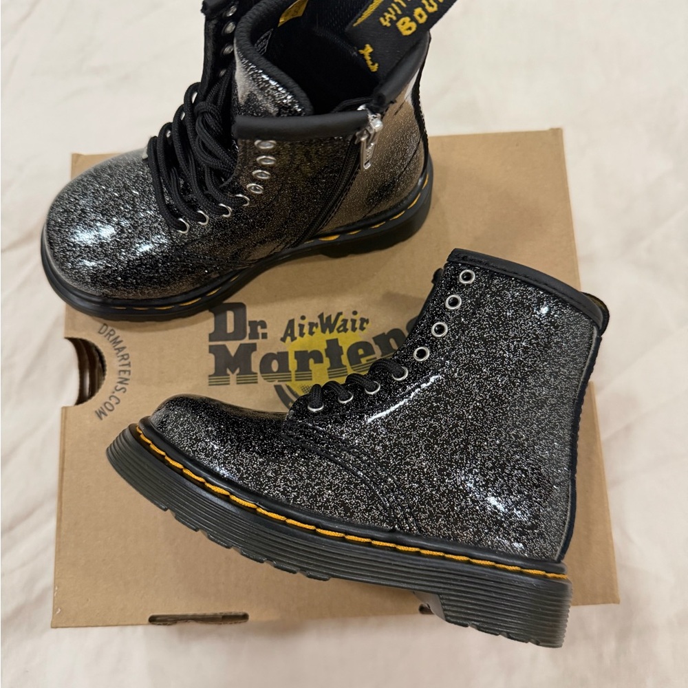 Dr. Martens Sparkly Black Boots